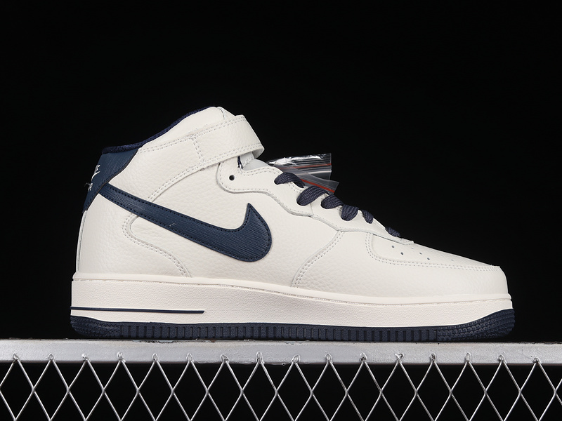 Air Force 1 Mid 07 Beige/Beige/Navy Blue 3