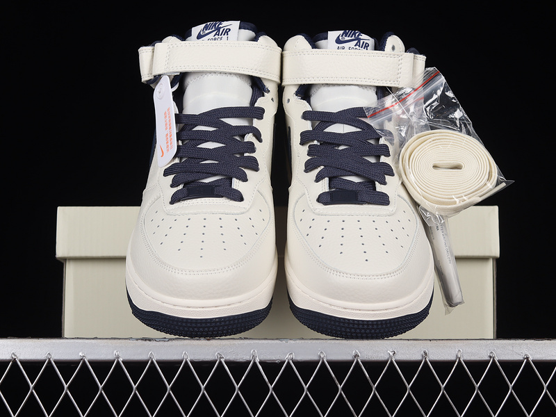 Air Force 1 Mid 07 Beige/Beige/Navy Blue 17