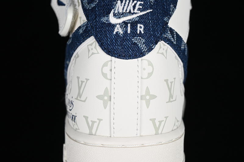 Nike Air Force 1 '07 Mid L*V White/Grey/Blue 25