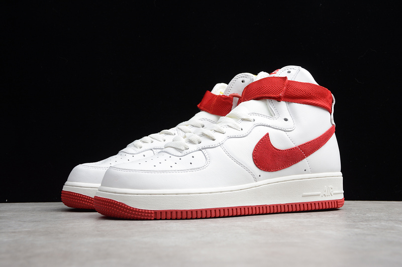 Air Force 1 High Retro Nai Ke Summit White/University Red 25