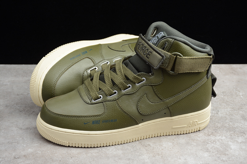 Air Force 1 High Utility Olive Canvas/Light Cream/Sequoia 5