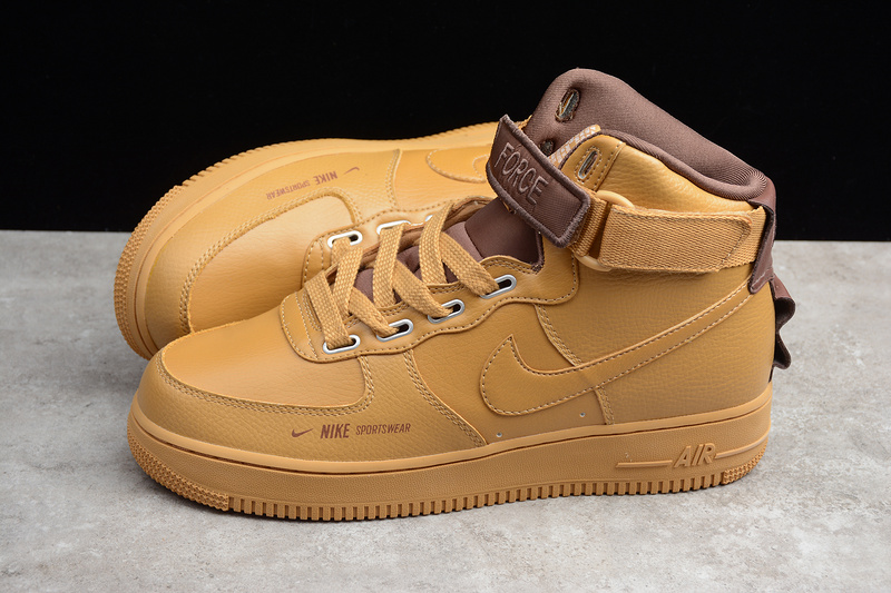 Air Force 1 High Utility Wheat Gold/Muted Bronze-Light Cream 19