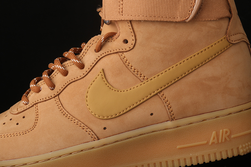 Air Force 1 High Flax/Wheat-Gum Light Brown-Black 5