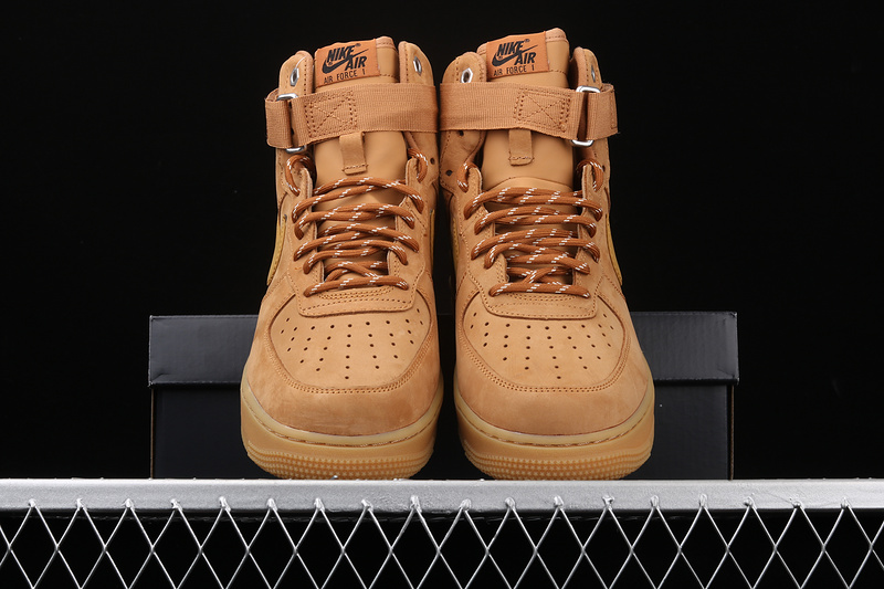 Air Force 1 High Flax/Wheat-Gum Light Brown-Black 7