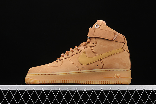 Air Force 1 High Flax/Wheat-Gum Light Brown-Black 17