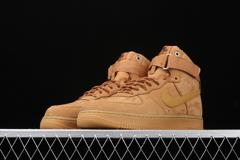 Air Force 1 High Flax/Wheat-Gum Light Brown-Black 23