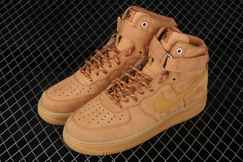 Air Force 1 High Flax/Wheat-Gum Light Brown-Black 25