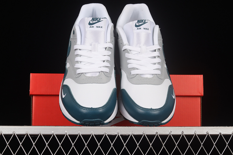 Air Max 1 Lv8 White/Dark Teal Green/Wolf Grey/Black 19