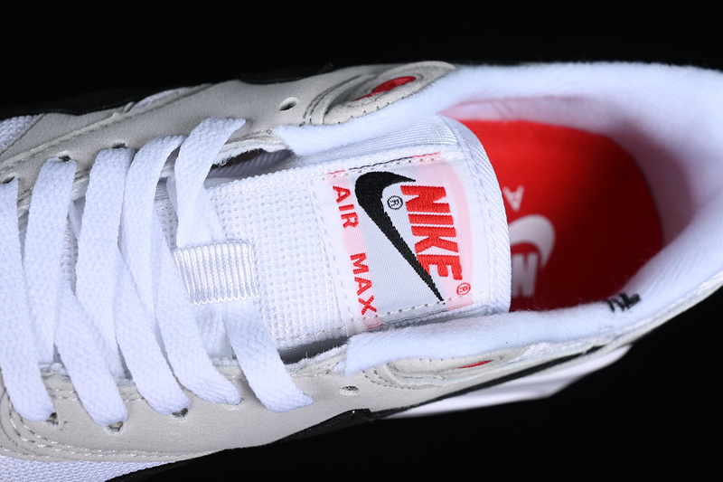 Air Max 1 White/Black/Red/Grey 9