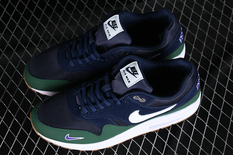 Air Max 1 Letterman Pack Obsidian/White/Midnight Navy/Gorge Green 11