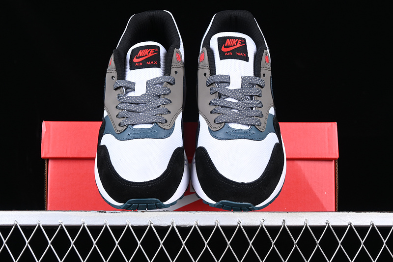 Air Max 1 Premium Escape White/State Blue/Black/Soft Grey 17