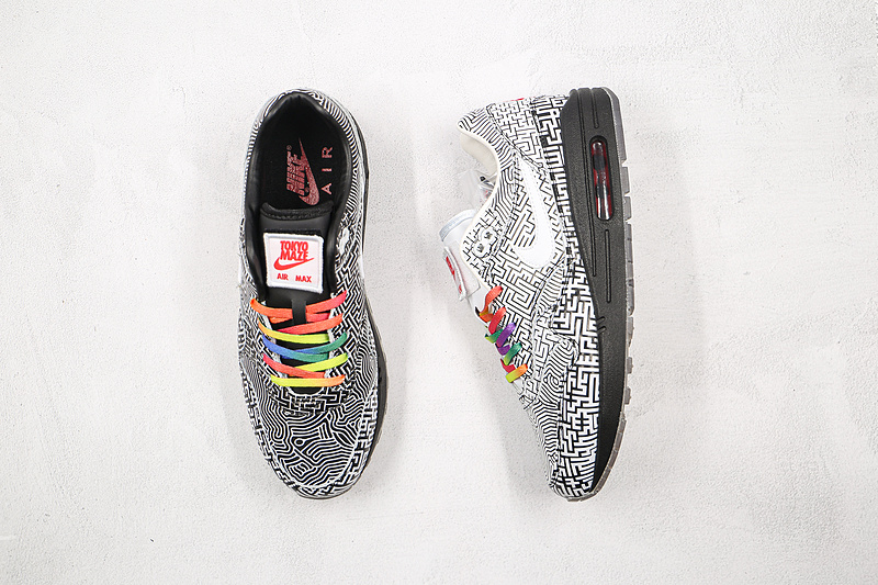 Air Max 1 On Air Tokyo Maze Black/White/Habanero Red 19