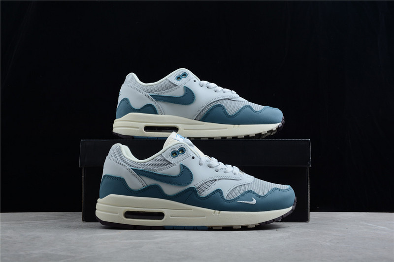 Patta X Air Max 1 Noise Aqua/Metallic Silver/Pure Platinum 9