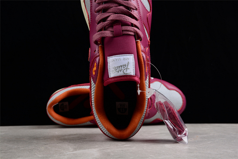 Patta X Air Max 1 Metallic Silver/Rush Maroon 19