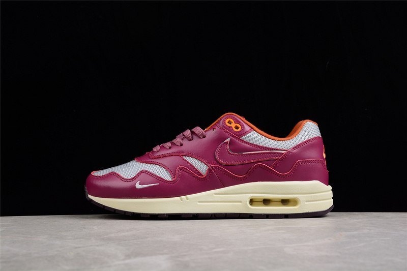 Patta X Air Max 1 Metallic Silver/Rush Maroon 29