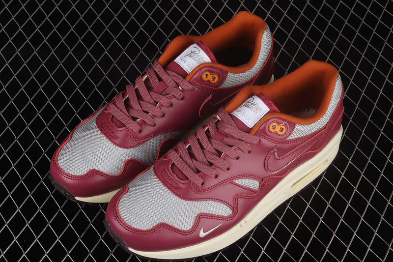 Patta X Air Max 1 Rush Maroon Metallic Silver/Rush Maroon 7