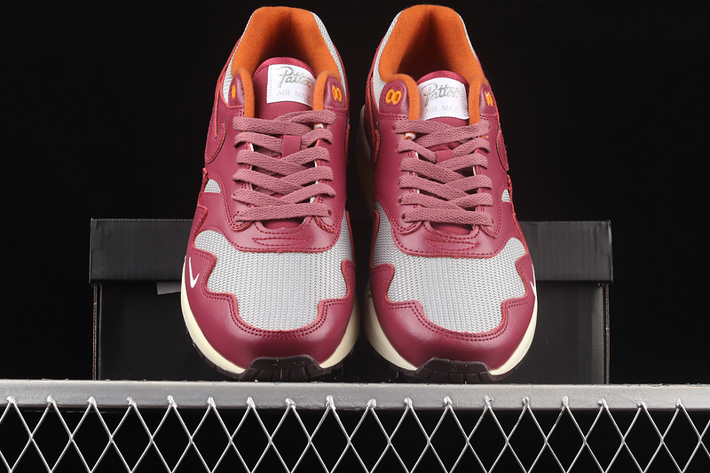 Patta X Air Max 1 Rush Maroon Metallic Silver/Rush Maroon 11