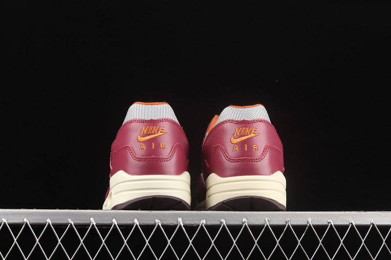 Patta X Air Max 1 Rush Maroon Metallic Silver/Rush Maroon 15