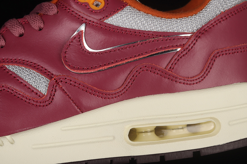 Patta X Air Max 1 Rush Maroon Metallic Silver/Rush Maroon 23