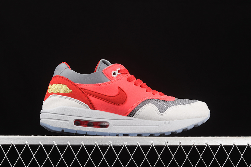 Clot X Air Max 1 Kiss Of Death Solar Red/University Red/Cool Grey 5