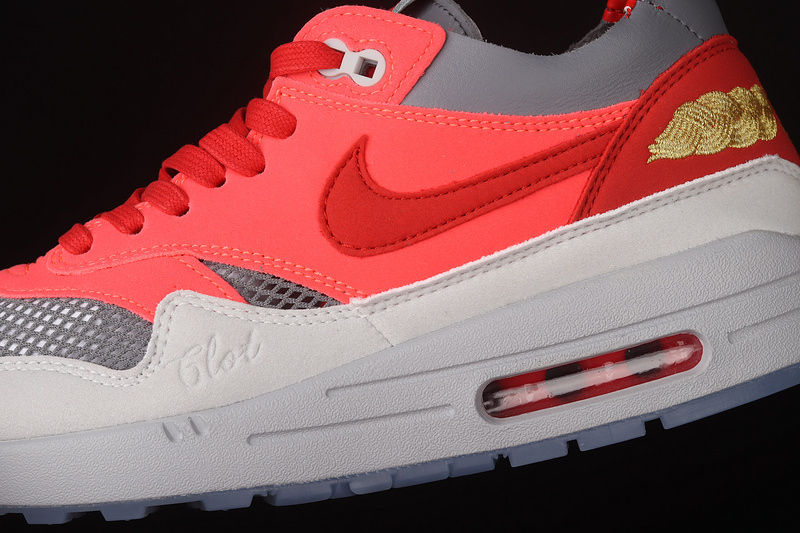 Clot X Air Max 1 Kiss Of Death Solar Red/University Red/Cool Grey 25