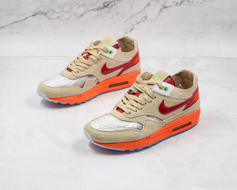 Clot X Air Max 1 Kiss Of Death 2021 Net/Deep Red/Orange Blaze 11