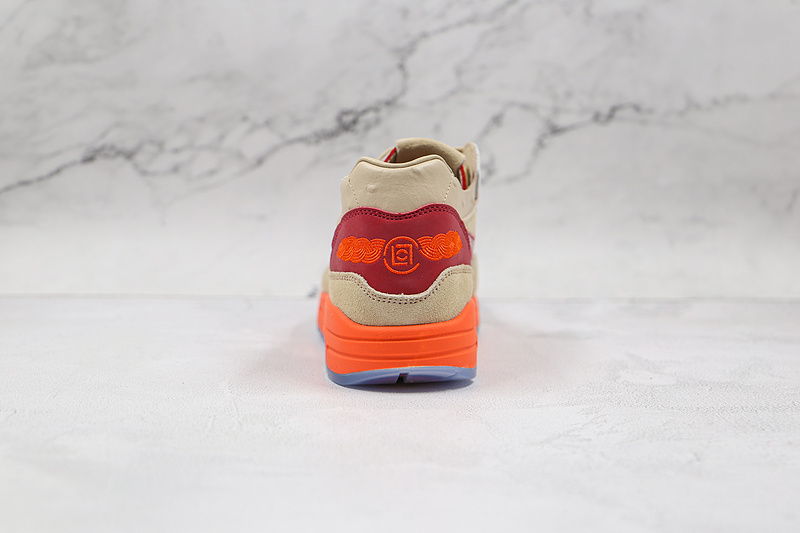 Clot X Air Max 1 Kiss Of Death 2021 Net/Deep Red/Orange Blaze 17