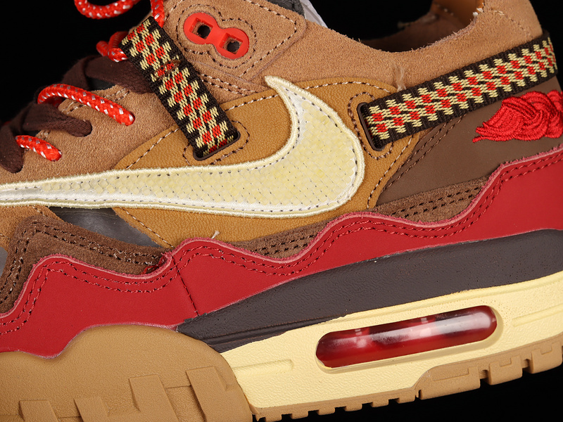 Clot X Air Max 1 Kiss Of Death Cha Brown/Red/Beige 13