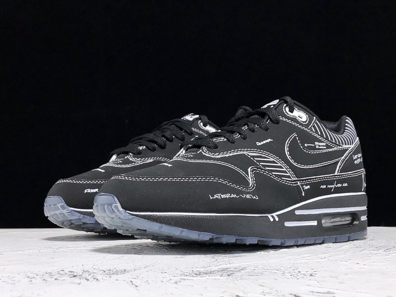 H12 Air Max 1 Tinker Sketch To Shelf Black/White 5