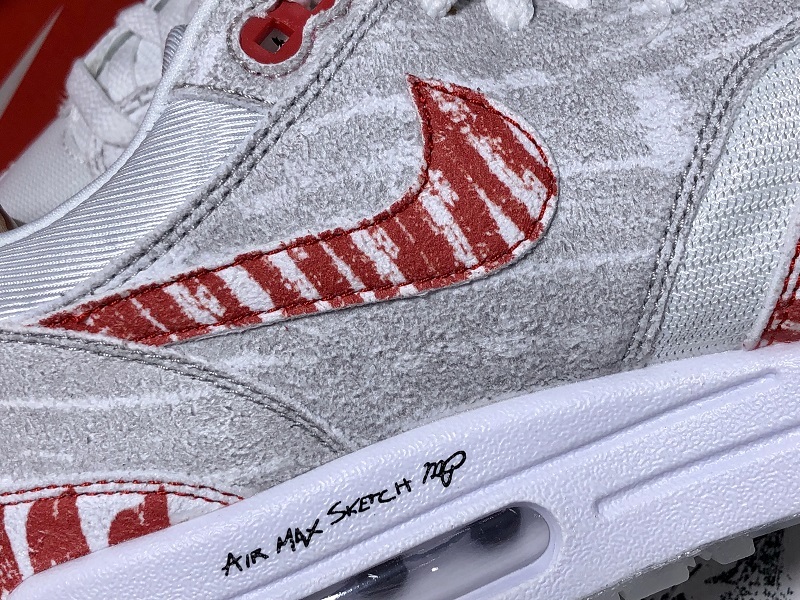 H12 Air Max 1 Tinker Sketch To Shelf White/Red-Black/Grey 7