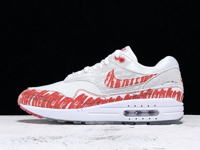 H12 Air Max 1 Tinker Sketch To Shelf White/Red-Black/Grey 25