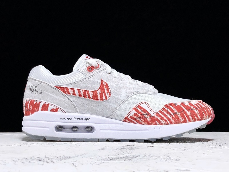 H12 Air Max 1 Tinker Sketch To Shelf White/Red-Black/Grey 35