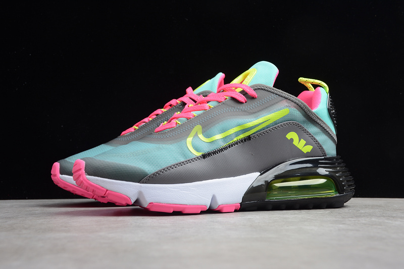 Air Max 2090 Dark Grey/Magenta-Pink Green-Lemon 5