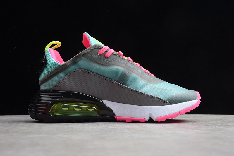 Air Max 2090 Dark Grey/Magenta-Pink Green-Lemon 13