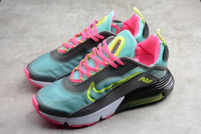 Air Max 2090 Dark Grey/Magenta-Pink Green-Lemon 17