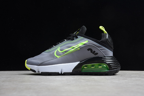 Air Max 2090 Silver Grey/Black-Fluorescent Green 5