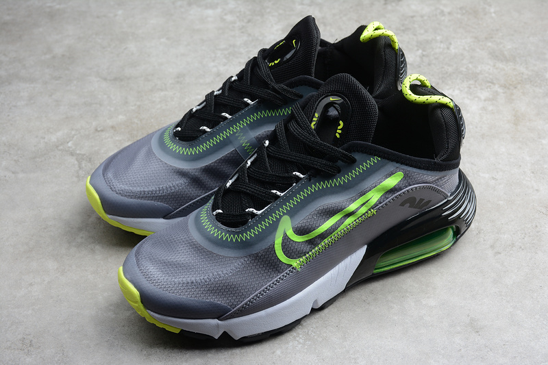 Air Max 2090 Silver Grey/Black-Fluorescent Green 7