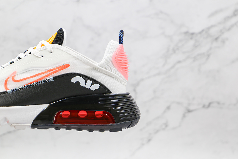 Air Max 2090 White/Black/Orange-Pink 3