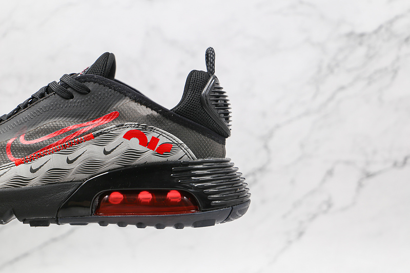 Air Max 2090 Topography Black/White/University Red 19