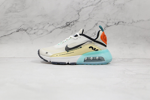 Air Max 2090 White/Black/Starfish Orange-Blue 17