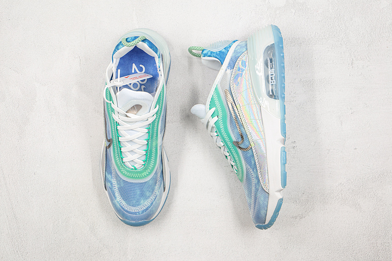 Air Max 2090 White/Glacial Blue/Metallic Silver 7