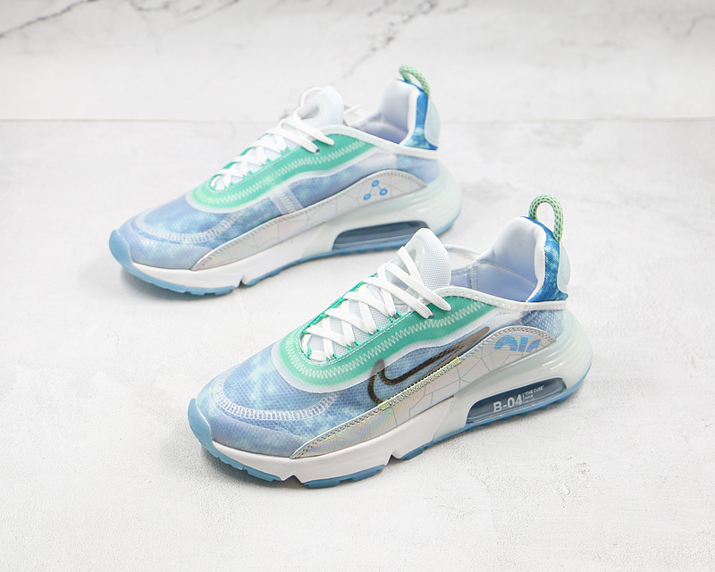 Air Max 2090 White/Glacial Blue/Metallic Silver 13