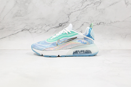 Air Max 2090 White/Glacial Blue/Metallic Silver 15