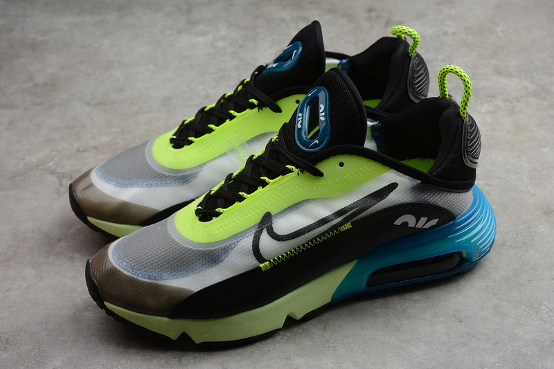 Air Max 2090 White/Black/Volt/Blue Force 19