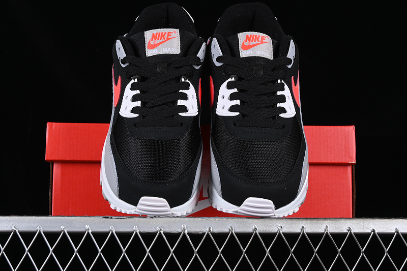 Air Max 90 White/Grey/Black/Red 11