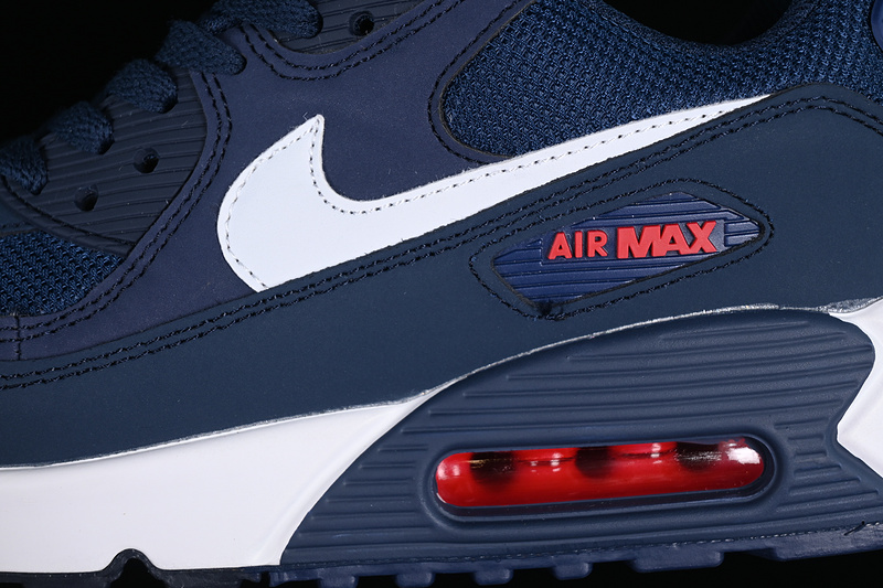 Air Max 90 White/Blue/Red 19