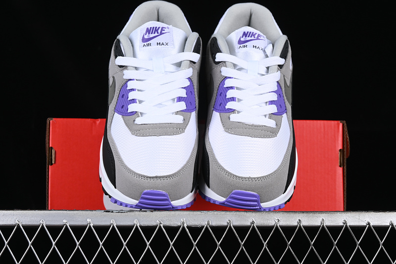 Air Max 90 White/Black/Grey/Purple 23