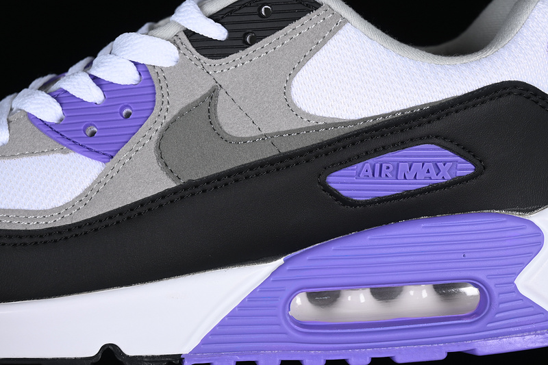 Air Max 90 White/Black/Grey/Purple 25