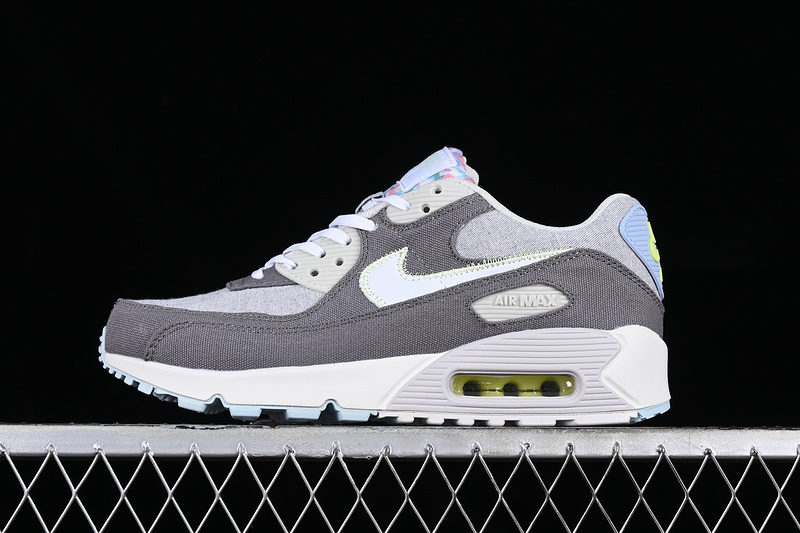 Air Max 90 White/Grey/Blue/Yellow 21