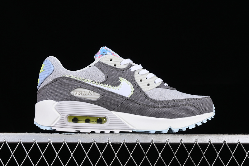 Air Max 90 White/Grey/Blue/Yellow 25